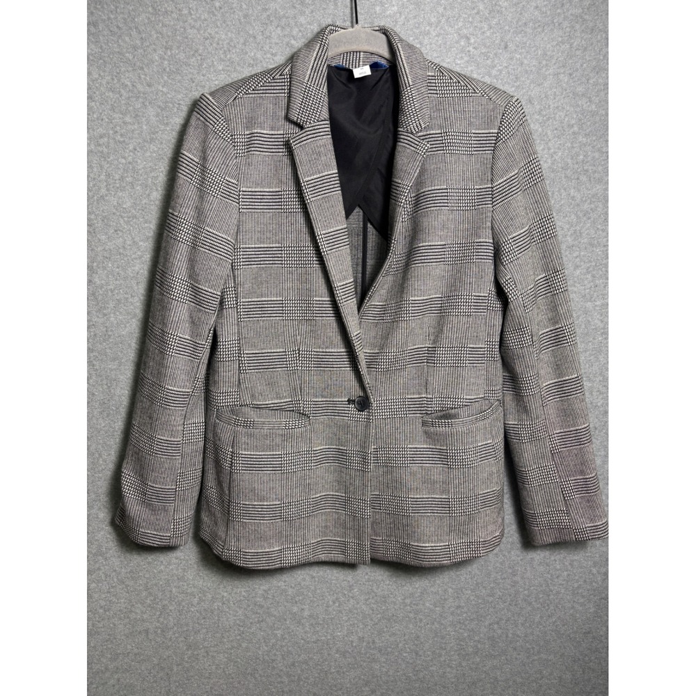 Old Navy Plaid Blazer XS Glen Plaid Preppy Academia Career Office Jacket